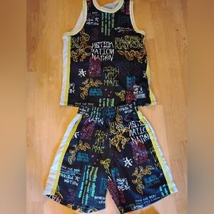 Men's Black Jersey Set